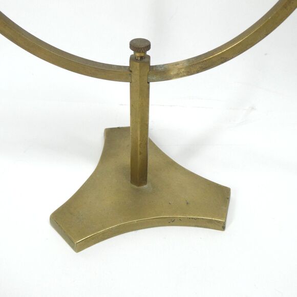 Episcopal Miter Seashell on Brass Caliper Display Stand Vintage Shell Specimen - Picture 2 of 11